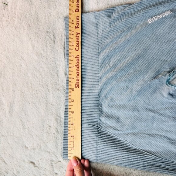 Gymshark Shorts Womens Small Seamless Bike High Waisted Ribbed   Activewear - Picture 3 of 12